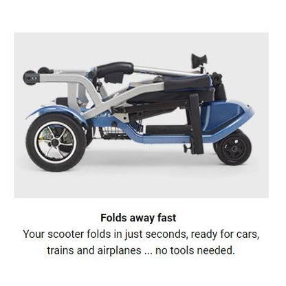 So Lite Folding Power ScooterRed