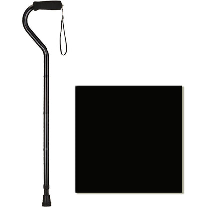Folding Cane with Offset Handle