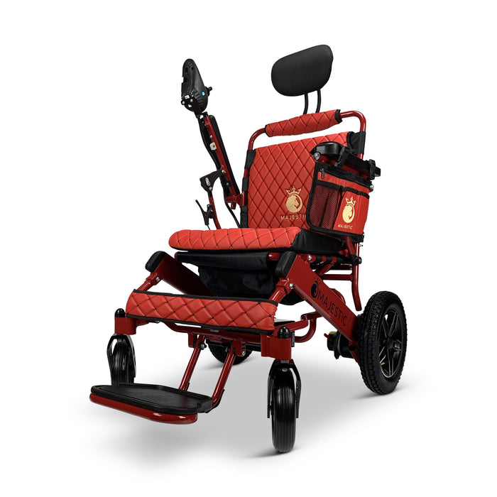 Majestic IQ-8000 12AH li-ion Battery Remote Controlled Lightweight Electric WheelchairRedRed17.5"