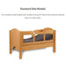 Dream Series Twin Size Bed with Fixed Height Bunkie Board and Manual Adjustable HeadStandard Side