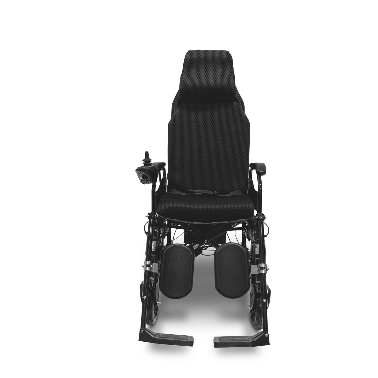 X-9 Remote Controlled Electric Wheelchair with Automatic Reclining Backrest and Lifting Leg RestsBlackUpto 17+ Miles (20AH li-ion Battery)