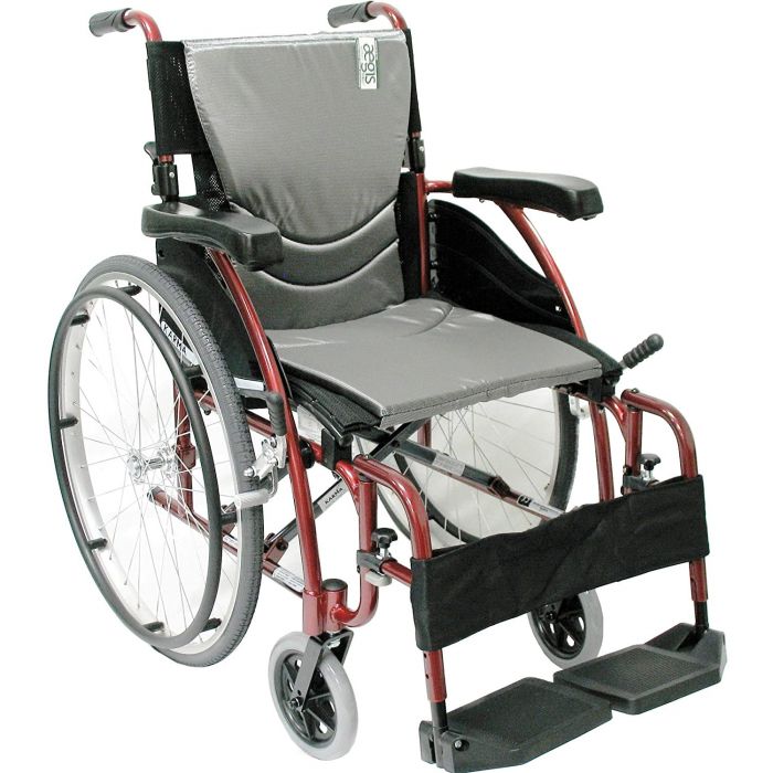 S-Ergo 115 Ultra-Lightweight Ergonomic Wheelchair16"Pearl Silver