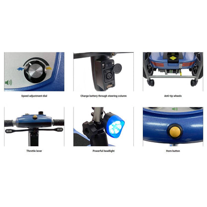 So Lite Folding Power ScooterRed