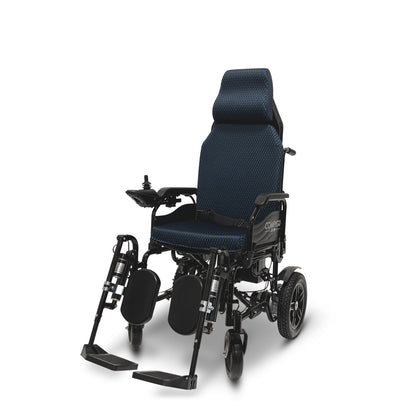 X-9 Remote Controlled Electric Wheelchair with Automatic Reclining Backrest and Lifting Leg RestsBlueUpto 17+ Miles (20AH li-ion Battery)