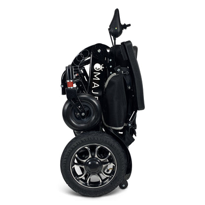 Majestic IQ-7000 Auto Folding Remote Controlled Electric WheelchairBlackStandardUpto 13+Miles (12AH li-ion Battery)