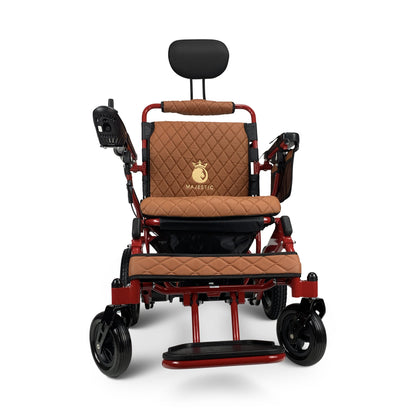 Majestic IQ-8000 12AH li-ion Battery Auto Recline Remote Controlled Electric WheelchairRedTaba17.5"
