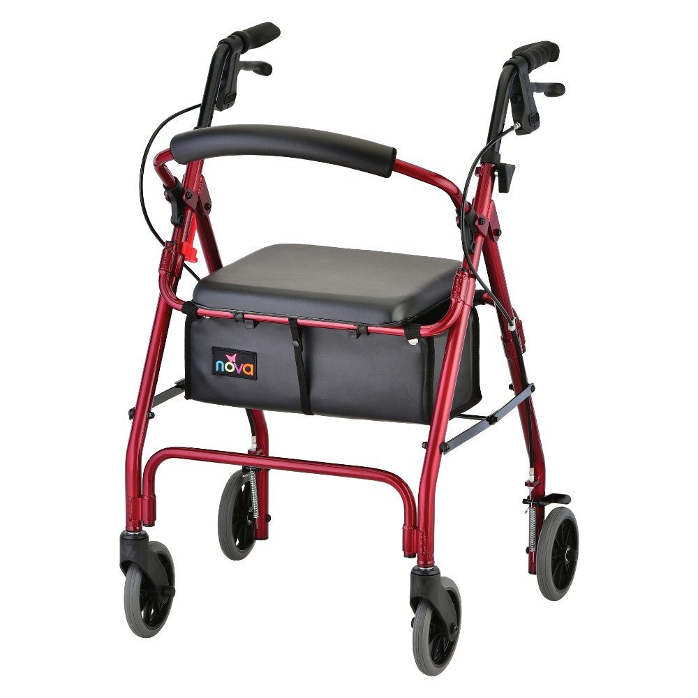 GetGo Classic Rolling WalkerRed