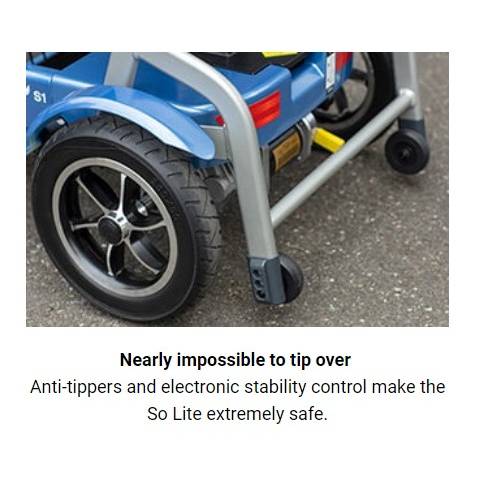 So Lite Folding Power ScooterRed