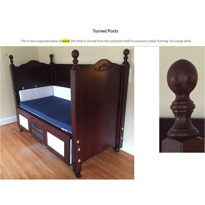 Dream Series Twin Size Bed with Fixed Height and Manual Adjustable Head and FootHigh Side