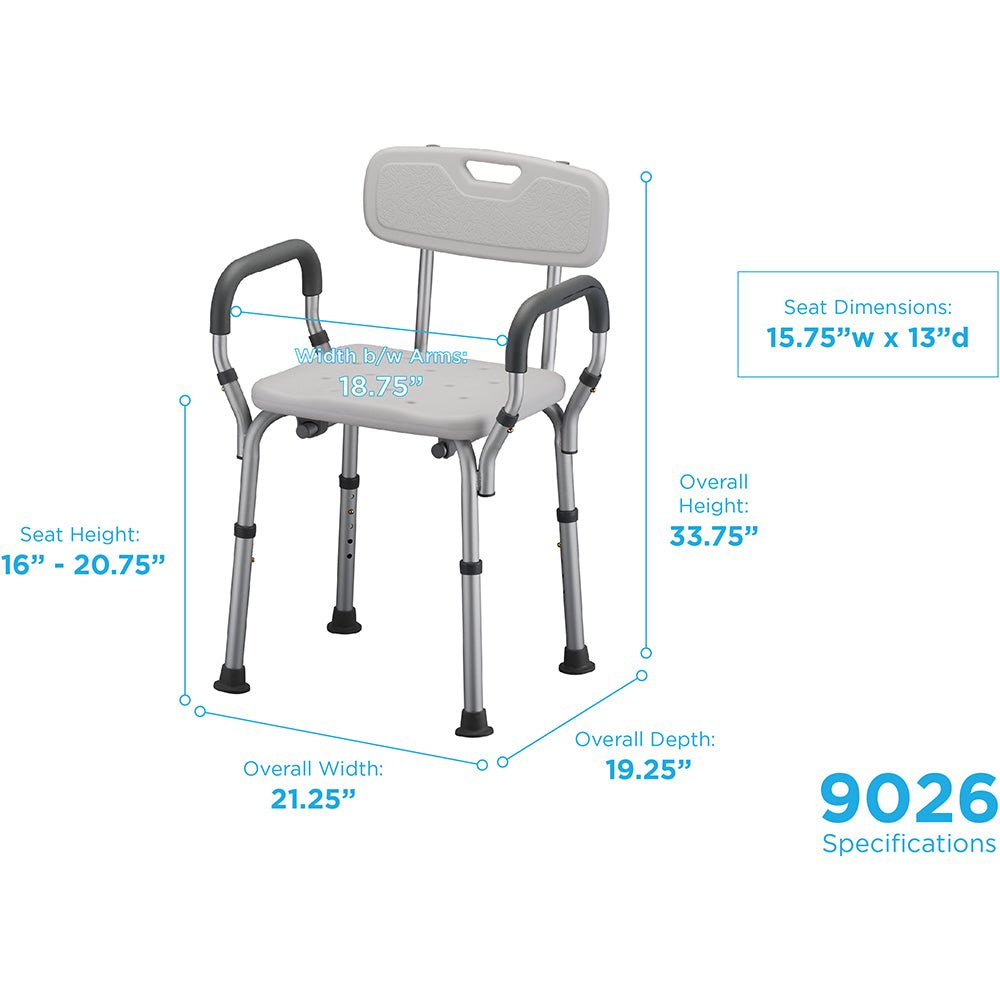 Bath Seat with Arms and Back