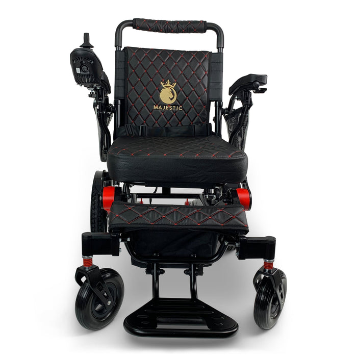Majestic IQ-7000 Auto Folding Remote Controlled Electric WheelchairBlack & RedBlackUpto 19+Miles (20AH li-ion Battery)