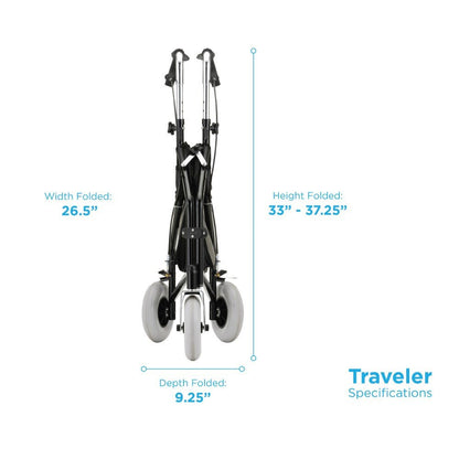 Traveler 3 Wheel WalkerSky Blue