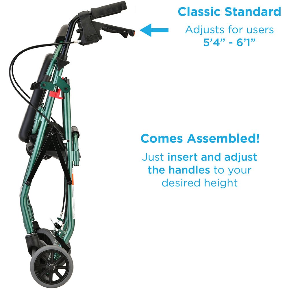 GetGo Classic Rolling WalkerGreen