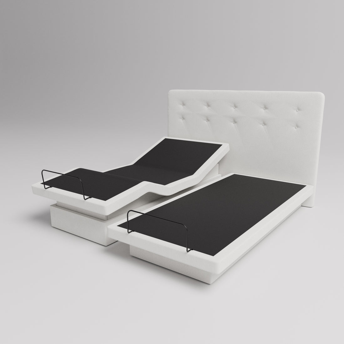 Dawn House Split King BedBase + MattressWith HeadboardSlate