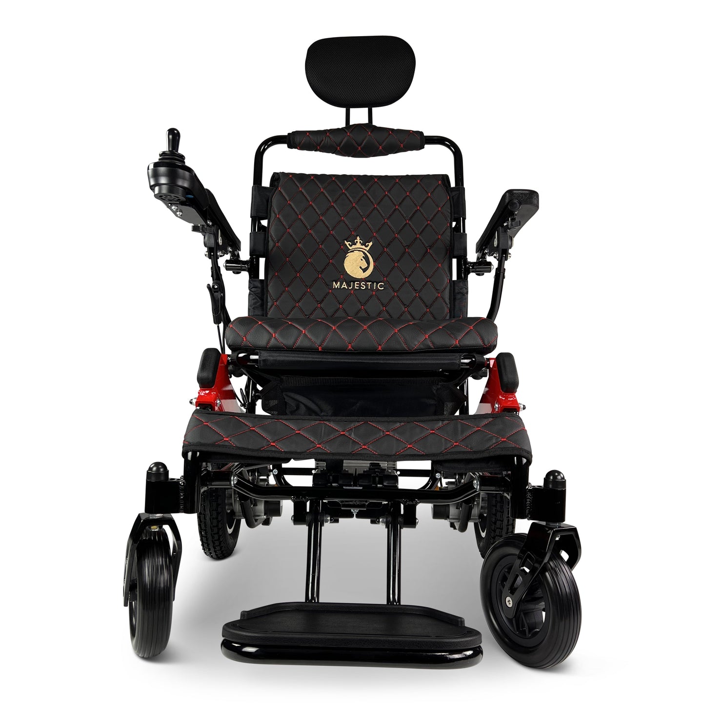 Majestic IQ-9000 Remote Controlled Lightweight Electric WheelchairBlack & RedBlack17.5"