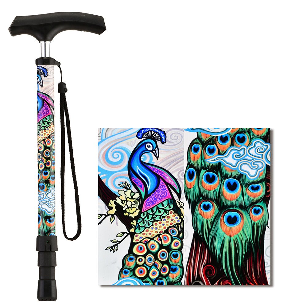 Click Canes with StrapProud Peacock