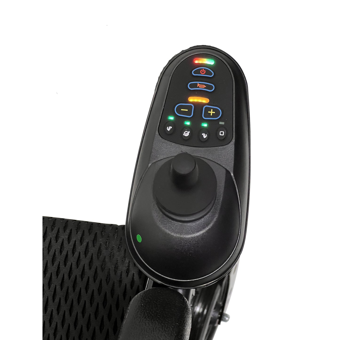 X-9 Remote Controlled Electric Wheelchair with Automatic Reclining Backrest and Lifting Leg RestsBlueUpto 17+ Miles (20AH li-ion Battery)