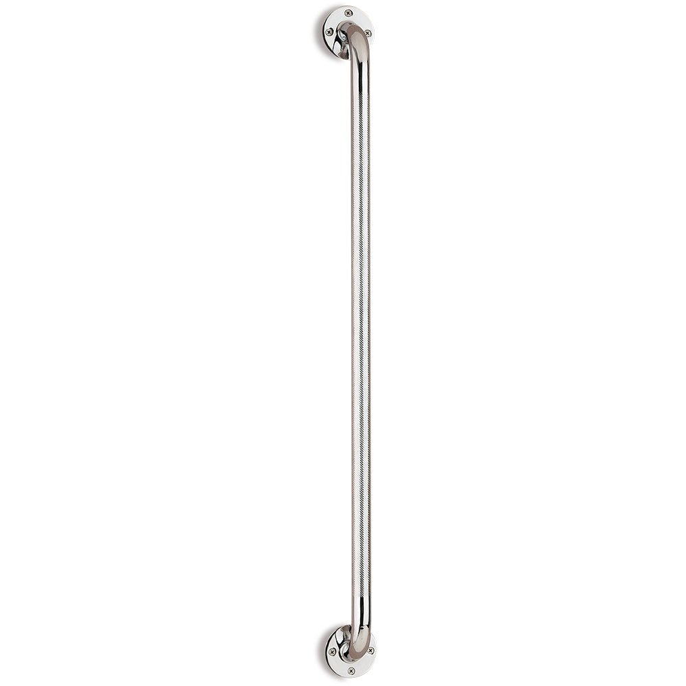 32" Wall Grab Bar Chrome With Knurled Handle