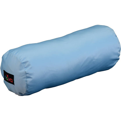 Full Roll PillowsBlue Satin
