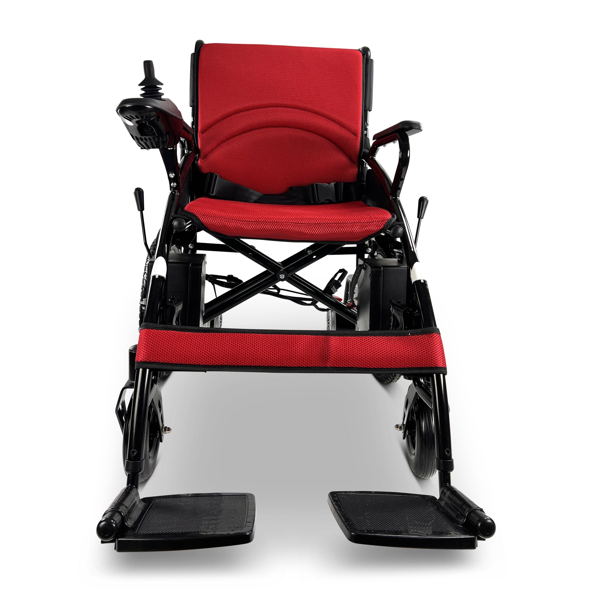 6011 ComfyGO Electric WheelchairRedUpto 26+Miles (2*12AH Battery)