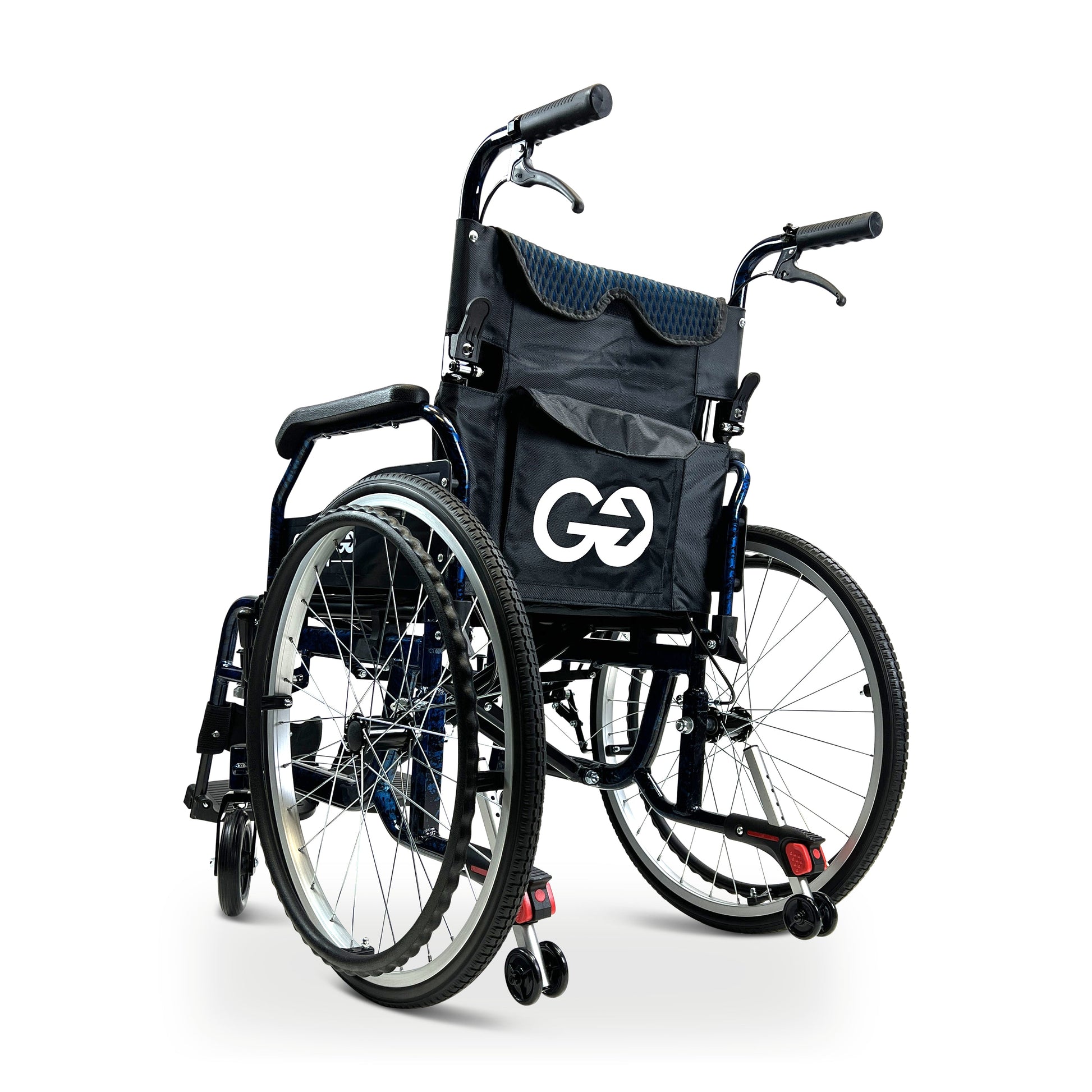 X-1 Lightweight Manual WheelchairBlueStandard