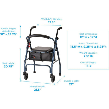 Cruiser II Rolling Walker Blue