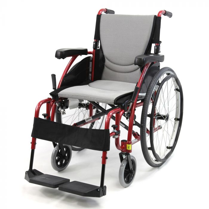 S-Ergo 115 Ultra-Lightweight Ergonomic Wheelchair16"Pearl Silver