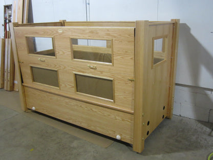 Slumber Series Twin Size Bed with Fixed Height and Manual Adjustable Head and FootHigh Side