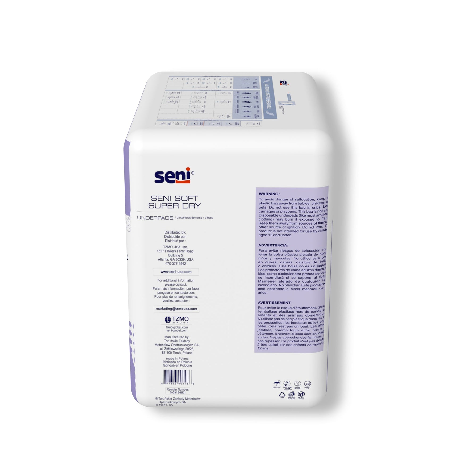 SENI SOFT SUPER DRY Underpads
