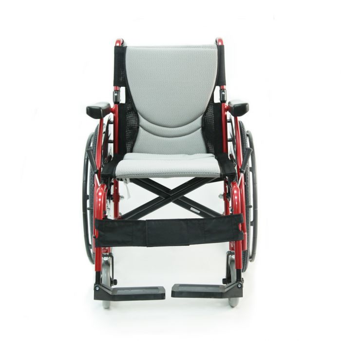 S-Ergo 115 Ultra-Lightweight Ergonomic Wheelchair16"Pearl Silver