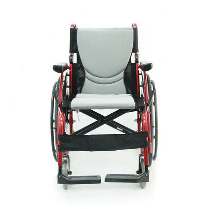 S-Ergo 115 Ultra-Lightweight Ergonomic Wheelchair16"Pearl Silver