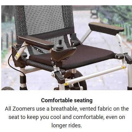 Zoomer Folding Power Chair Left- or Right-handed ControlBlack