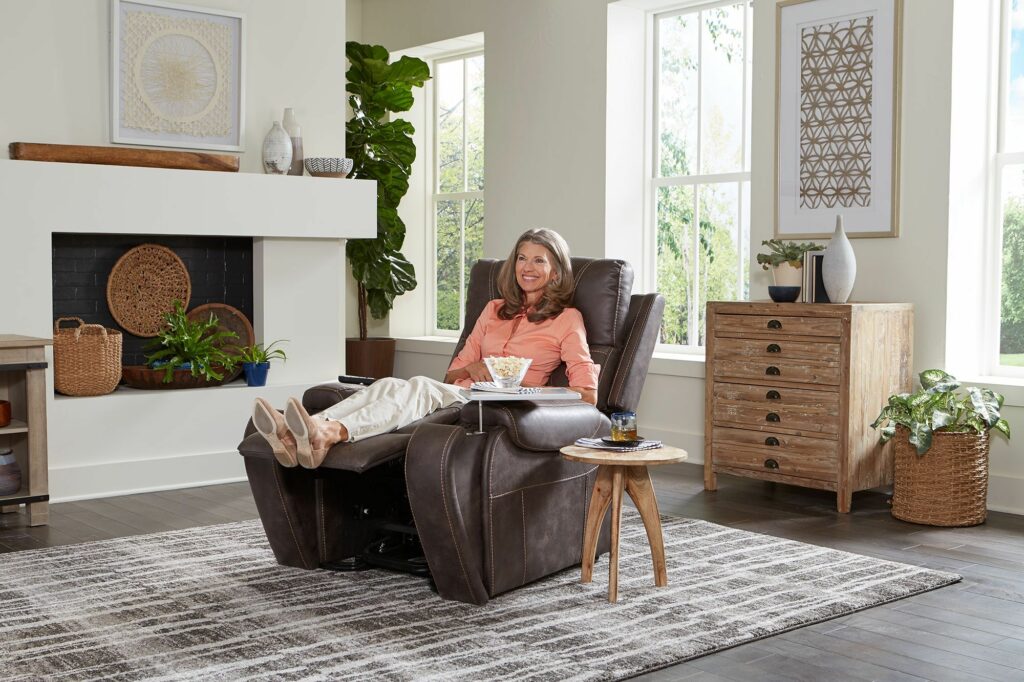 Titan with Twilight Medium Lift Chair ReclinerFabric - Graphite (SGR)