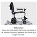 Zoomer Folding Power Chair Left- or Right-handed ControlBlack