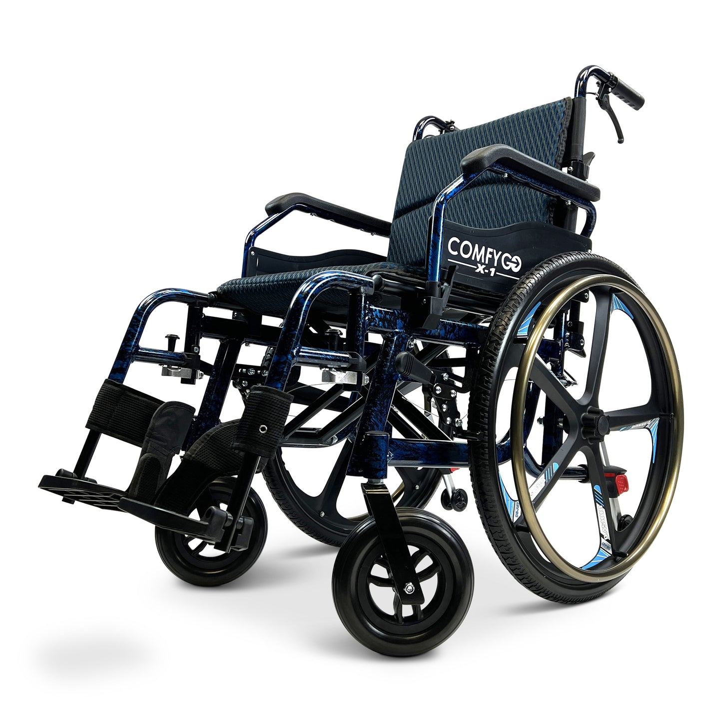 X-1 Lightweight Manual WheelchairBlueSpecial Edition