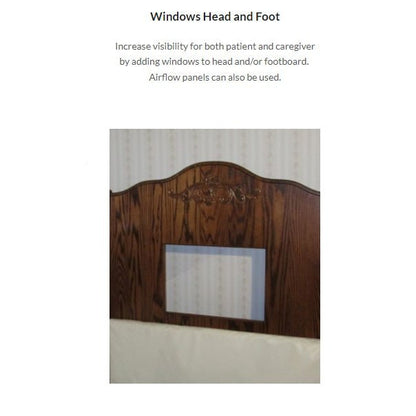 Dream Series Full Size Bed with Fixed Height Bunkie Board and Manual Adjustable HeadHigh Side