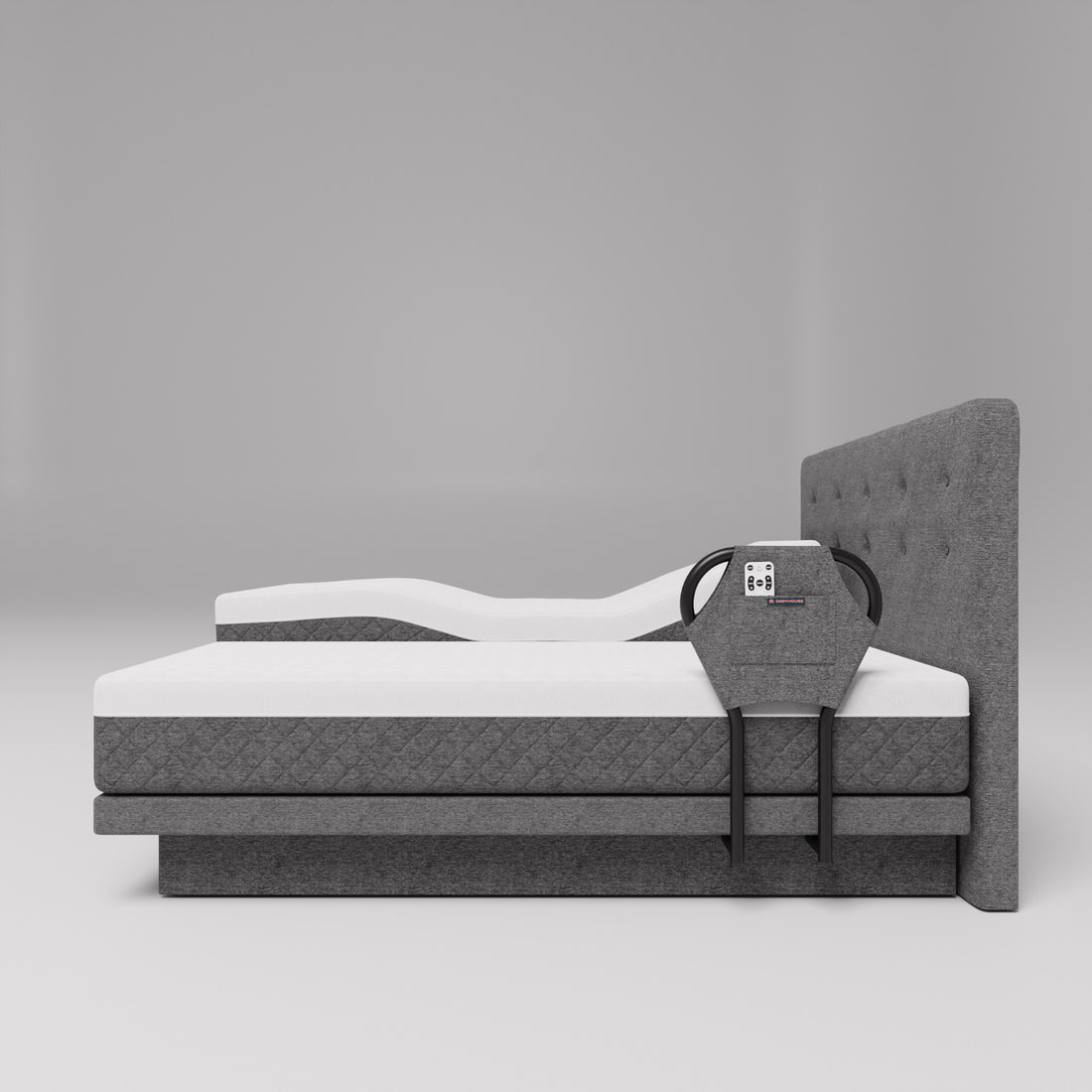 Dawn House Split King BedBase + MattressWith HeadboardSlate