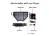 Zinger Folding Power Chair Two-Handed ControlBlack