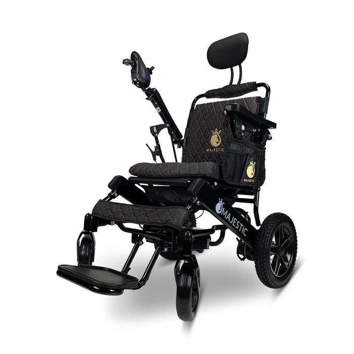 Majestic IQ-8000 12AH li-ion Battery Remote Controlled Lightweight Electric WheelchairBlackBlack17.5"