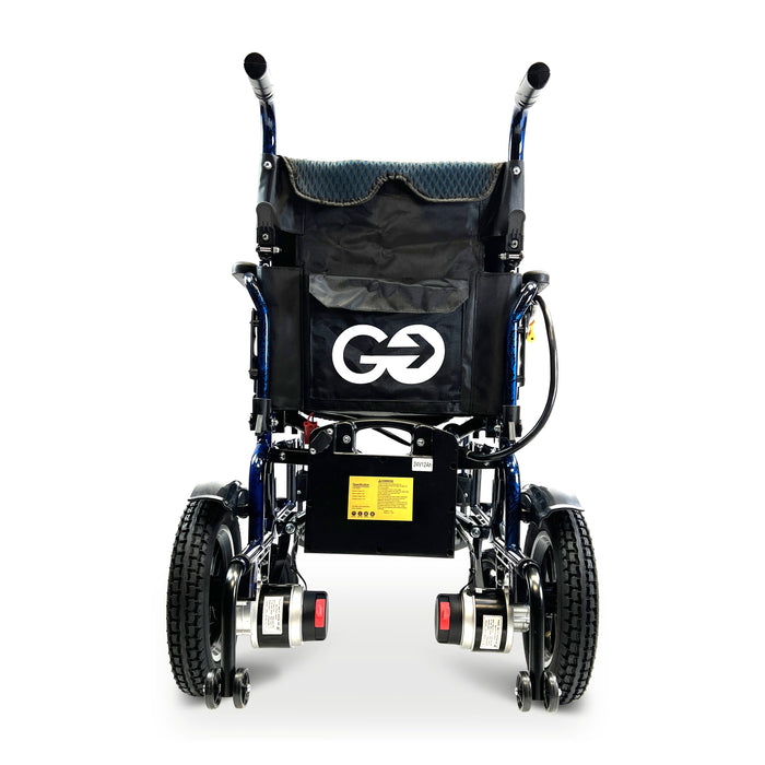 X-6 ComfyGO Lightweight Electric WheelchairBlueUpto 17+ Miles (20AH li-ion Battery)