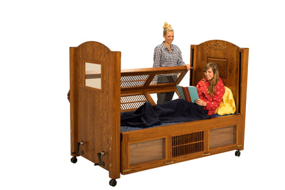 Dream Series Twin Size Bed with Fixed Height and Manual Adjustable Head and FootHigh Side
