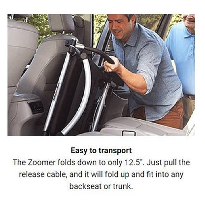 Zoomer Folding Power Chair Left- or Right-handed ControlBlack