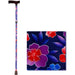 Folding Cane with Wood Grip HandleMaui Flowers