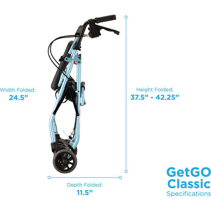 GetGo Classic Rolling WalkerSky Blue