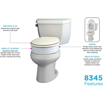 Standard Hinged Toilet Seat Riser