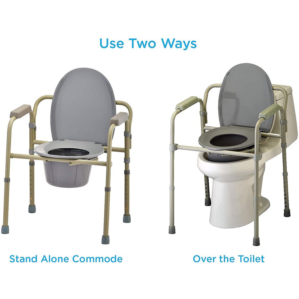 Nova-8700-Retail Foldable Steel Commode