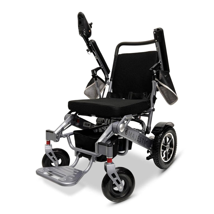 Majestic IQ-7000 Remote Controlled Electric WheelchairSilverStandardUpto 13+Miles (12AH li-ion Battery)