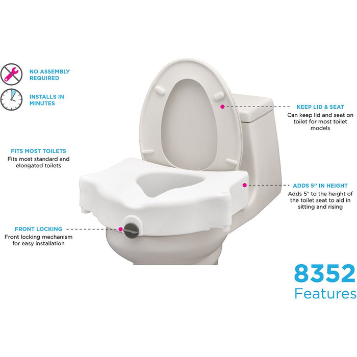 8352-Retail Raised Toilet Seat