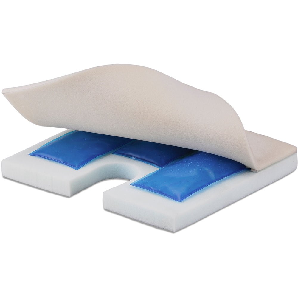 Coccyx Gel Foam Wheelchair Cushion16″ x 16.25″ x 3″