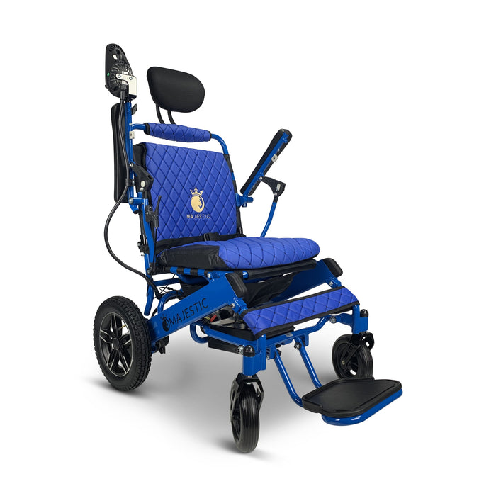Majestic IQ-8000 12AH li-ion Battery Auto Recline Remote Controlled Electric WheelchairBlueBlue17.5"